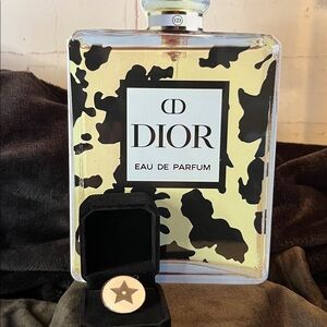 DIOR PARFUMS STAR PIN 1” BRAND NEW SILVER TONE